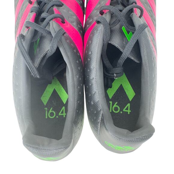 Adidas Ace 16.4 Soccer Cleats Mens Sz 13 Black Pink Low Top Lace Up ART AF4978 - Picture 5 of 9